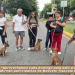 “Aprovechamos cada domingo para salir a activarnos”, afirman participantes de Muévete Tlaxcala en la capital.