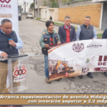 Arranca repavimentación de avenida Hidalgo en Apizaco con inversión superior a 2.2 mdp.