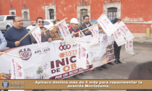 Apizaco destina más de 5 mdp para repavimentar la avenida Moctezuma.
