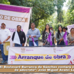 “El Boulevard Barranca de Sánchez contará con pavimento de adocreto”: José Miguel Acatzi Luna.