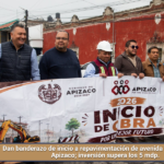 Dan banderazo de inicio a repavimentación de avenida Moctezuma en Apizaco; inversión supera los 5 mdp.