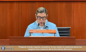 Propone Sandra Aguilar actualizar la ley contra la violencia hacia las mujeres tras creación de la Secretaría del ramo.