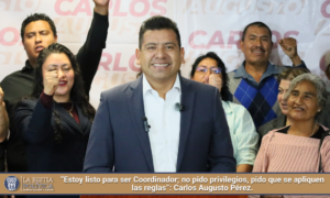 “Estoy listo para ser Coordinador; no pido privilegios, pido que se apliquen las reglas”: Carlos Augusto Pérez.