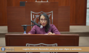 Legisla Gabriela Hernández para una vejez digna y autónoma.