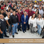 Casa llena y gran participación, Yauhquemehcan va con Alfonso Sánchez rumbo a la Coordinación.