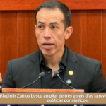 Bladimir Zainos busca ampliar de tres a seis días la revisión de cuentas públicas por síndicos.