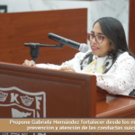 Propone Gabriela Hernández fortalecer desde los municipios la prevención y atención de las conductas suicidas.