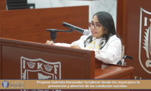 Propone Gabriela Hernández fortalecer desde los municipios la prevención y atención de las conductas suicidas.