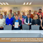 SEPE-USET y estudiantes de la Normal Rural “Benito Juárez” alcanzan acuerdos en favor de la comunidad educativa.