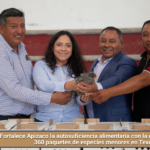 Fortalece Apizaco la autosuficiencia alimentaria con la entrega de más de 360 paquetes de especies menores en Texcalac.