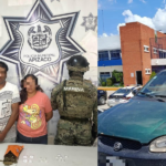 Detienen Policía de Apizaco y Marina a dos sujetos con posesión de drogas.