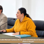 Calle Manuel Saldaña Norte será rehabilitada en las próximas semanas: Blanca Angulo.