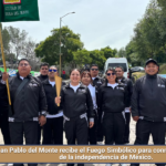 San Pablo del Monte recibe el Fuego Simbólico para conmemorar el inicio de la independencia de México.