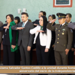 Llama Salvador Santos Cedillo a la unidad durante homenaje por el 216 aniversario del inicio de la Independencia.