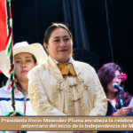 Presidenta Rocío Meléndez Pluma encabeza la celebración del CCXVI aniversario del inicio de la Independencia de México.