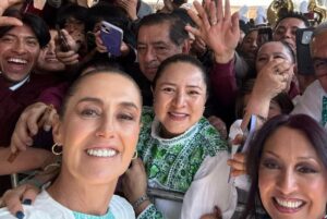 Agradece Lucía Arce respaldo de Claudia Sheinbaum con Bachillerato Margarita Maza y viviendas de la CONAVI.