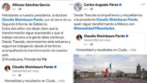 Carlos Augusto Pérez y Alfonso Sánchez respaldan a Sheinbaum tras cierre de gira nacional
