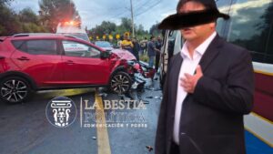 Funcionario estatal, involucrado en accidente con peregrinos en Amaxac; afectados exigen que responda.