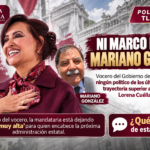 Ni Marco Mena ni Mariano González le llegan: vocero coloca a Lorena Cuéllar por encima de exgobernadores.