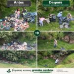 Gobierno de Tetlanohcan atiende reporte ciudadano y retira basura acumulada en barranca.