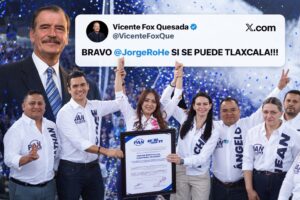 Vicente Fox respalda a Miriam Martínez; ve oportunidad para que PAN gane Tlaxcala en 2027.