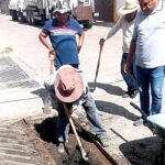 Ayuntamiento de Tlaxcala da mantenimiento a la infraestructura pluvial en La Joya.