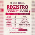 Inicia en Ixtenco el registro a las pensiones del Bienestar.