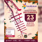 Anuncian cierres viales en Tlaxcala capital por desfile de feria.