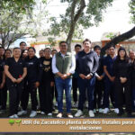 🌳🌱UBR de Zacatelco planta árboles frutales para mejorar sus instalaciones