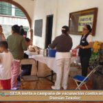 🩺🧫SESA invita a campaña de vacunación contra influenza en San Damián Texoloc