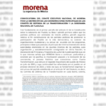 Abre Morena registro para coordinadores en los 60 municipios y 299 comunidades de Tlaxcala.
