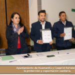 Ayuntamiento de Huamantla y Coeprist fortalecen la protección y capacitación sanitaria.