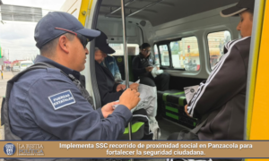 Implementa SSC recorrido de proximidad social en Panzacola para fortalecer la seguridad ciudadana.