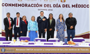 Reconoce SNTSA vocación y compromiso de las y los médicos de Tlaxcala.