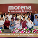 Militancia de Morena se suma al trabajo en territorio y conmemora 13 años de organización en Tlaxcala.