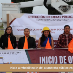 Inicia la rehabilitación del alumbrado público en Ixtenco.