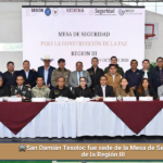 🚔San Damián Texoloc fue sede de la Mesa de Seguridad de la Región III