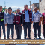 Entrega Gobierno Municipal de Apizaco dos obras de pavimentación en la calle Ejido de la comunidad José María Morelos.