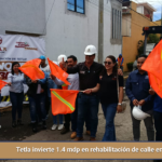 Tetla invierte 1.4 mdp en rehabilitación de calle en Actipan.