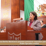 Ana Bertha Mastranzo propone armonizar requisitos para la titularidad del Poder Ejecutivo estatal.