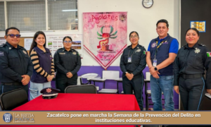 Zacatelco pone en marcha la Semana de la Prevención del Delito en instituciones educativas.