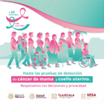 Gobierno de Ixtenco promueve la detección del cáncer de mama y cuello uterino.