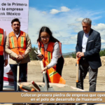 Colocan primera piedra de empresa que operará en el polo de desarrollo de Huamantla.
