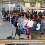 Gobierno de Salvador Santos fortalece la prevención del delito y el bienestar familiar desde las escuelas.