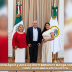 Blanca Águila y Ana Lilia Rivera fortalecen diálogo sindical en Tlaxcala rumbo a una nueva etapa política.