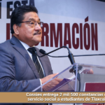 Cossies entrega 2 mil 500 constancias de servicio social a estudiantes de Tlaxcala.