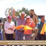 Giovani Montiel impulsa obras de drenaje sanitario en San Francisco Atexcatzinco con una inversión de 966 mil pesos.