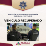 Policía de la Capital detecta y asegura vehículo con reporte de robo vigente en Puebla.