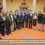 Acompaña alcalde de Tlaxcala sesión solemne por el 152 aniversario de la incorporación de Calpulalpan al estado.