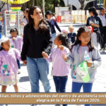 Niñas, niños y adolescentes del centro de asistencia social viven un día de alegría en la Feria de Ferias 2026.